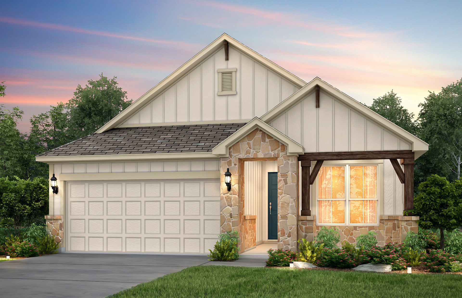 Oakmont Plan Pulte Homes Santa Rita Ranch Austin, Texas